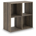 Shallifer Four Cube Organizer in Brown, angle view