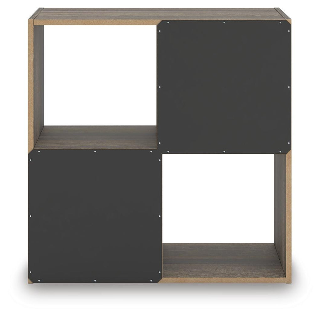 Shallifer Four Cube Organizer in Brown, back view