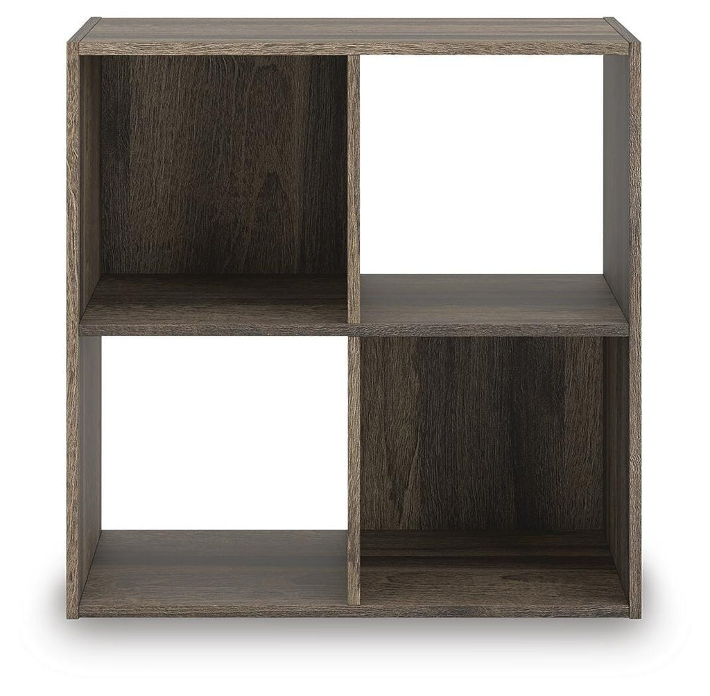 Shallifer Four Cube Organizer in Brown, front view