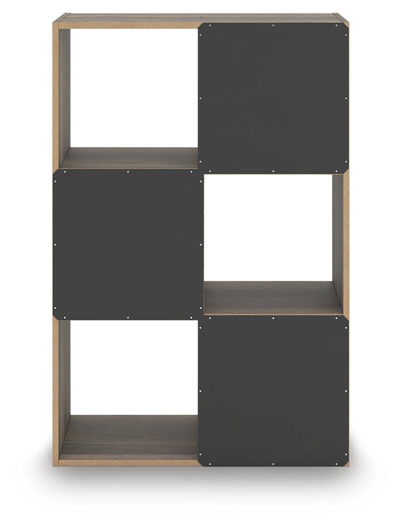 Shallifer Six Cube Organizer in Brown, back view