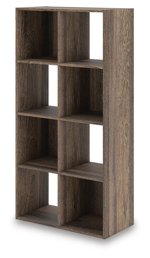 Shallifer Eight Cube Organizer in Brown, angle view