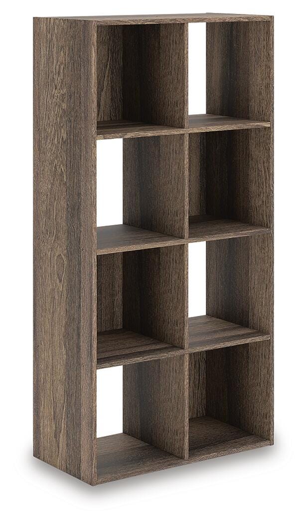Shallifer Eight Cube Organizer in Brown, angle view