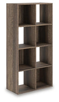 Shallifer Eight Cube Organizer in Brown, angle view