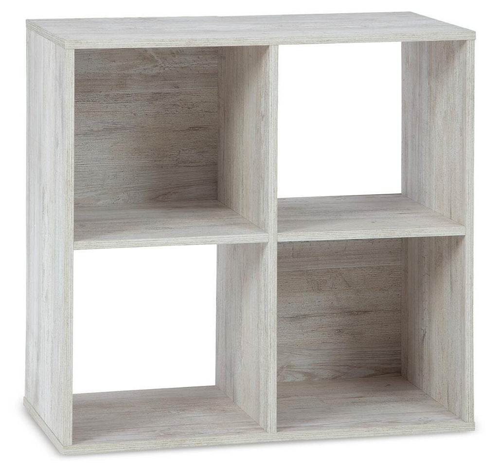 Paxberry Four Cube Organizer in Whitewash, alternate view 2
