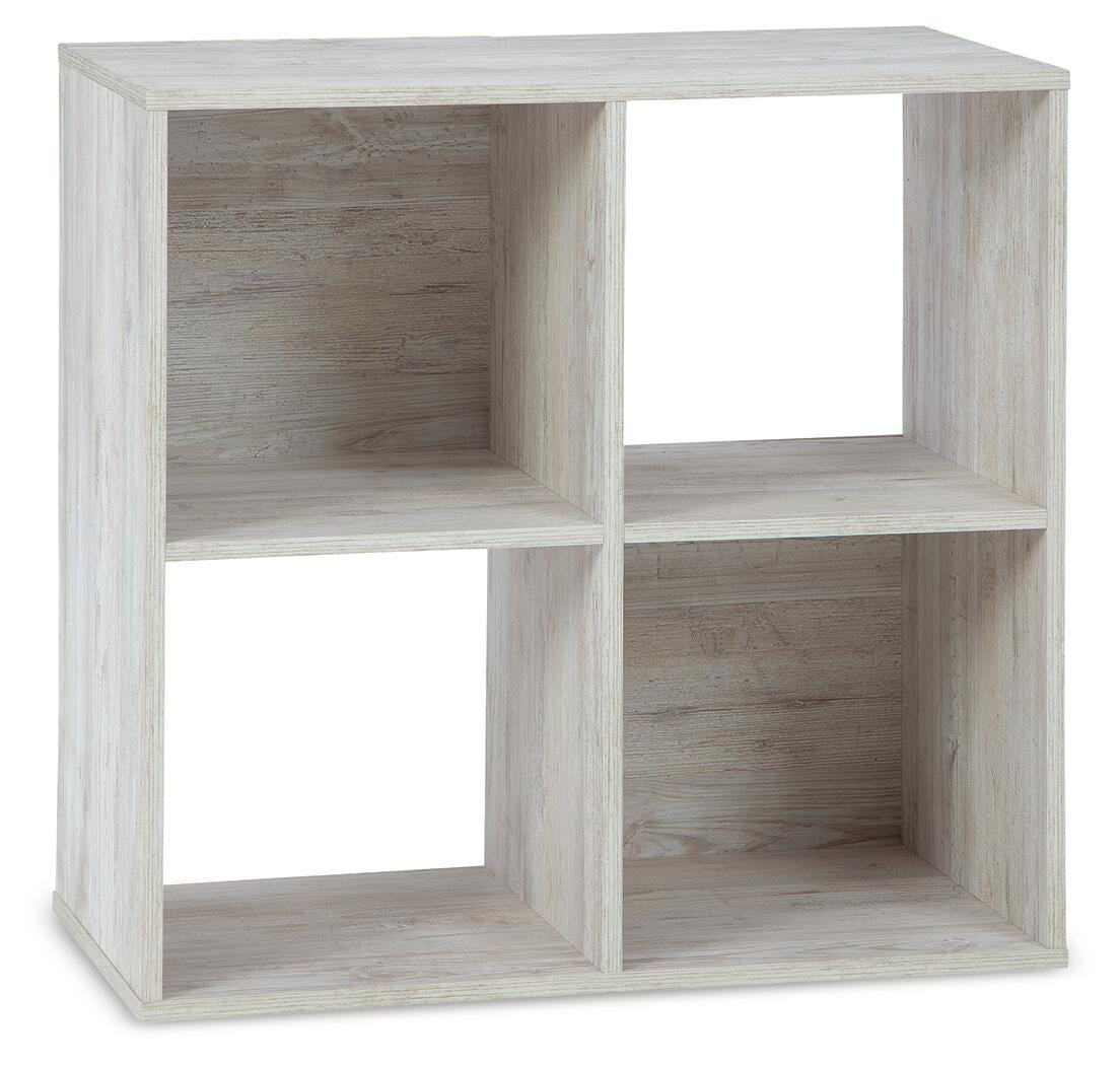 Paxberry Four Cube Organizer in Whitewash, alternate view 2