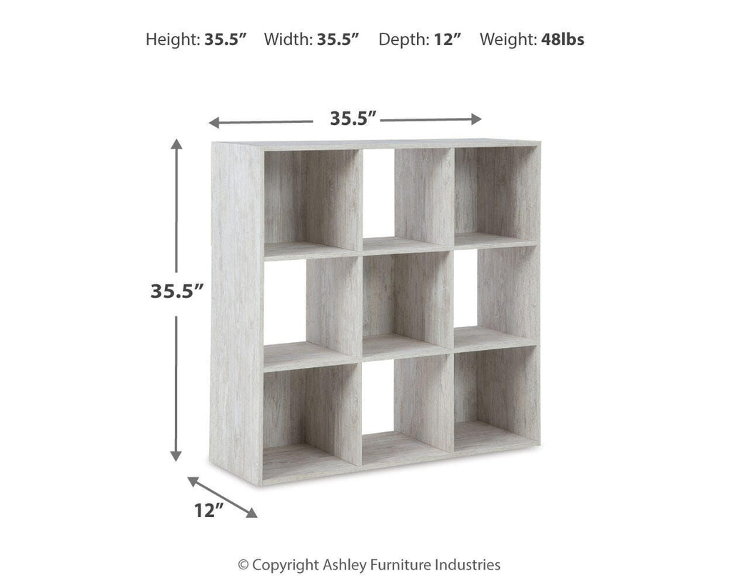 Paxberry Nine Cube Organizer in Whitewash, alternate view 4