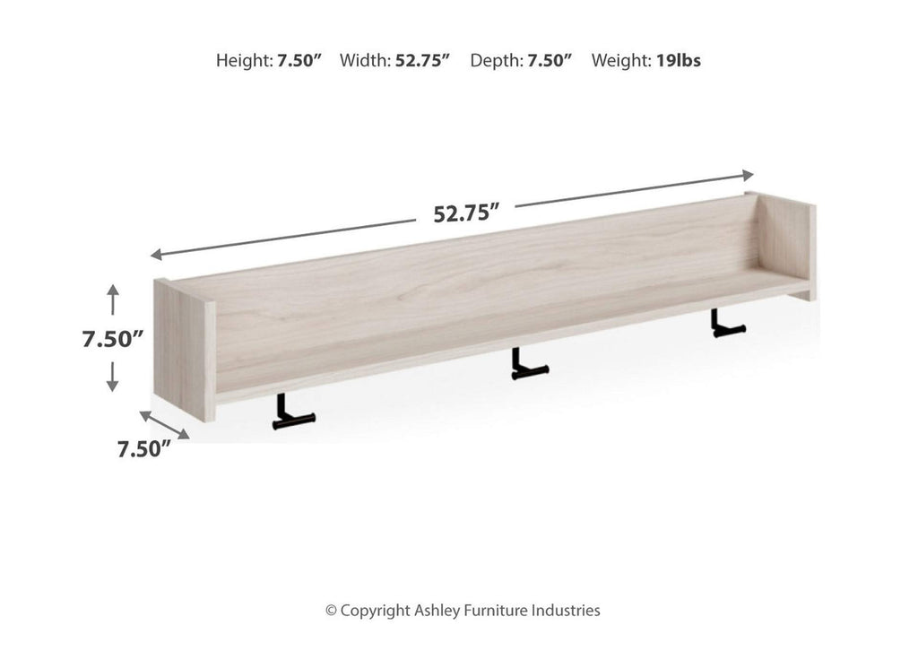 Socalle Wall Mounted Coat Rack with Shelf dimensions