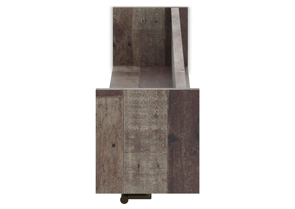 Neilsville Wall Mounted Coat Rack with Shelf side view