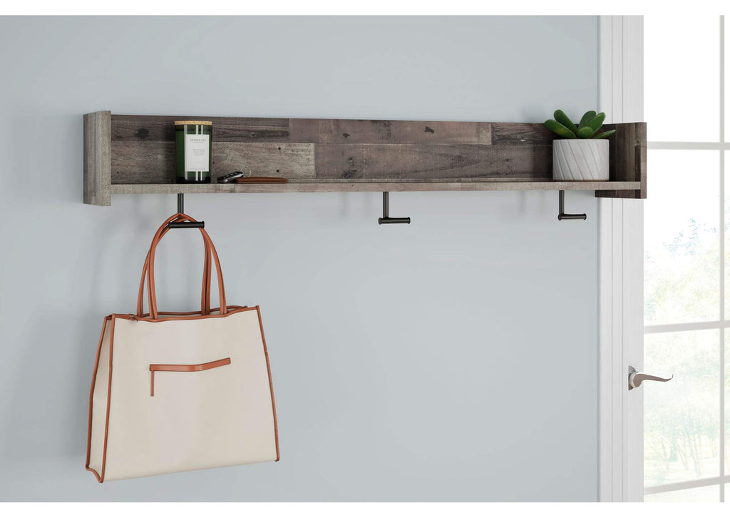 Neilsville Wall Mounted Coat Rack with Shelf
