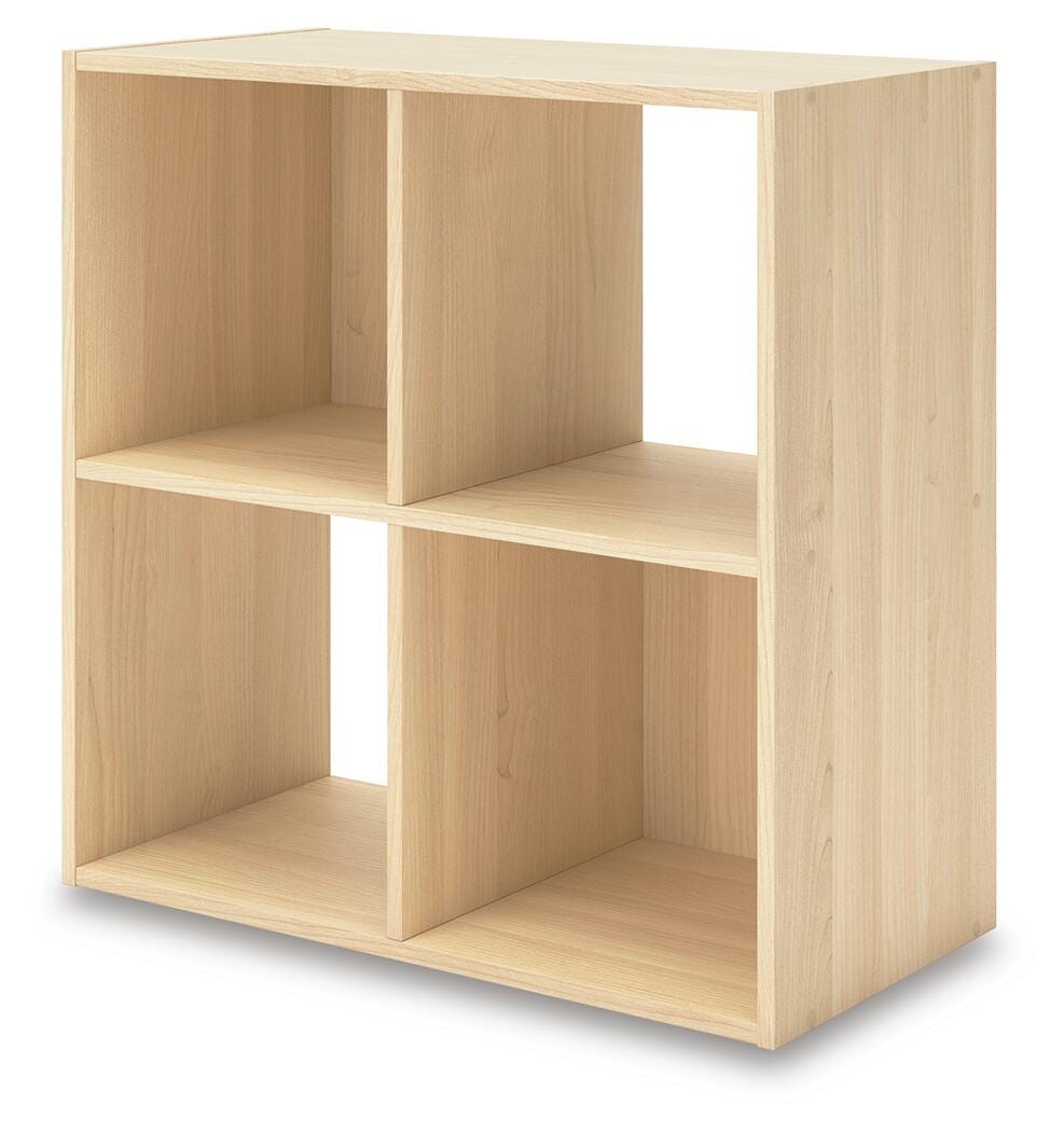 Piperton Four Cube Organizer in Tan, angle view