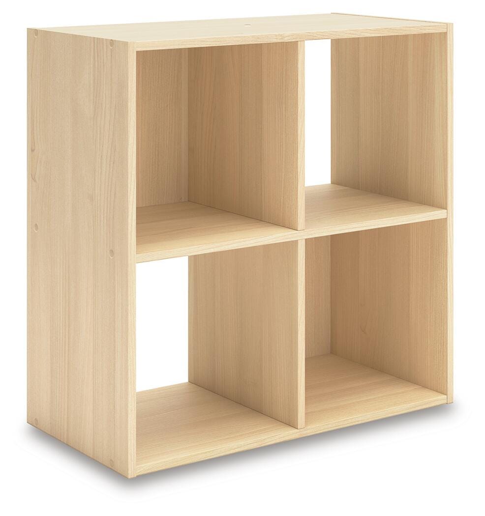 Piperton Four Cube Organizer in Tan, angle view