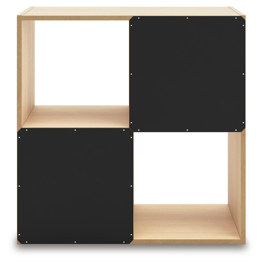 Piperton Four Cube Organizer in Tan, back view