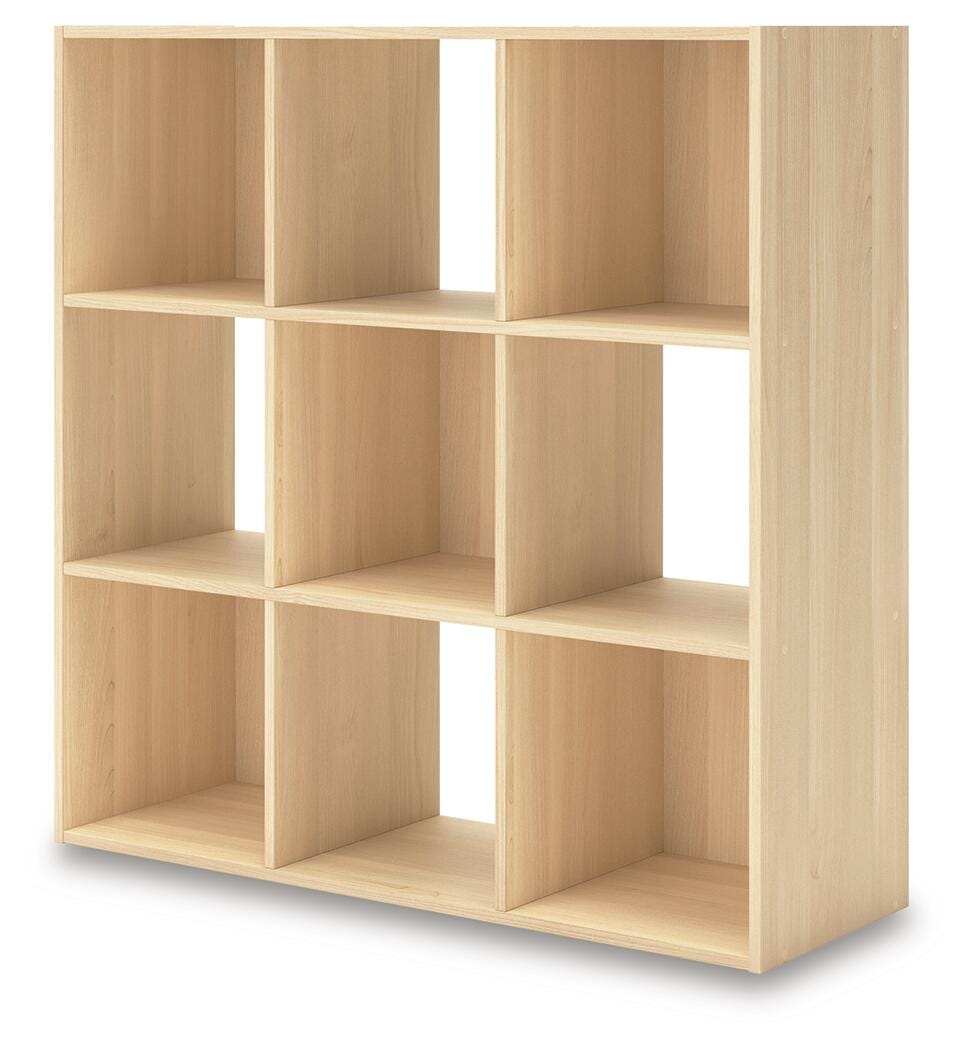 Piperton Nine Cube Organizer in Tan, angle view