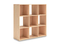 Piperton Nine Cube Organizer in Tan, angle view