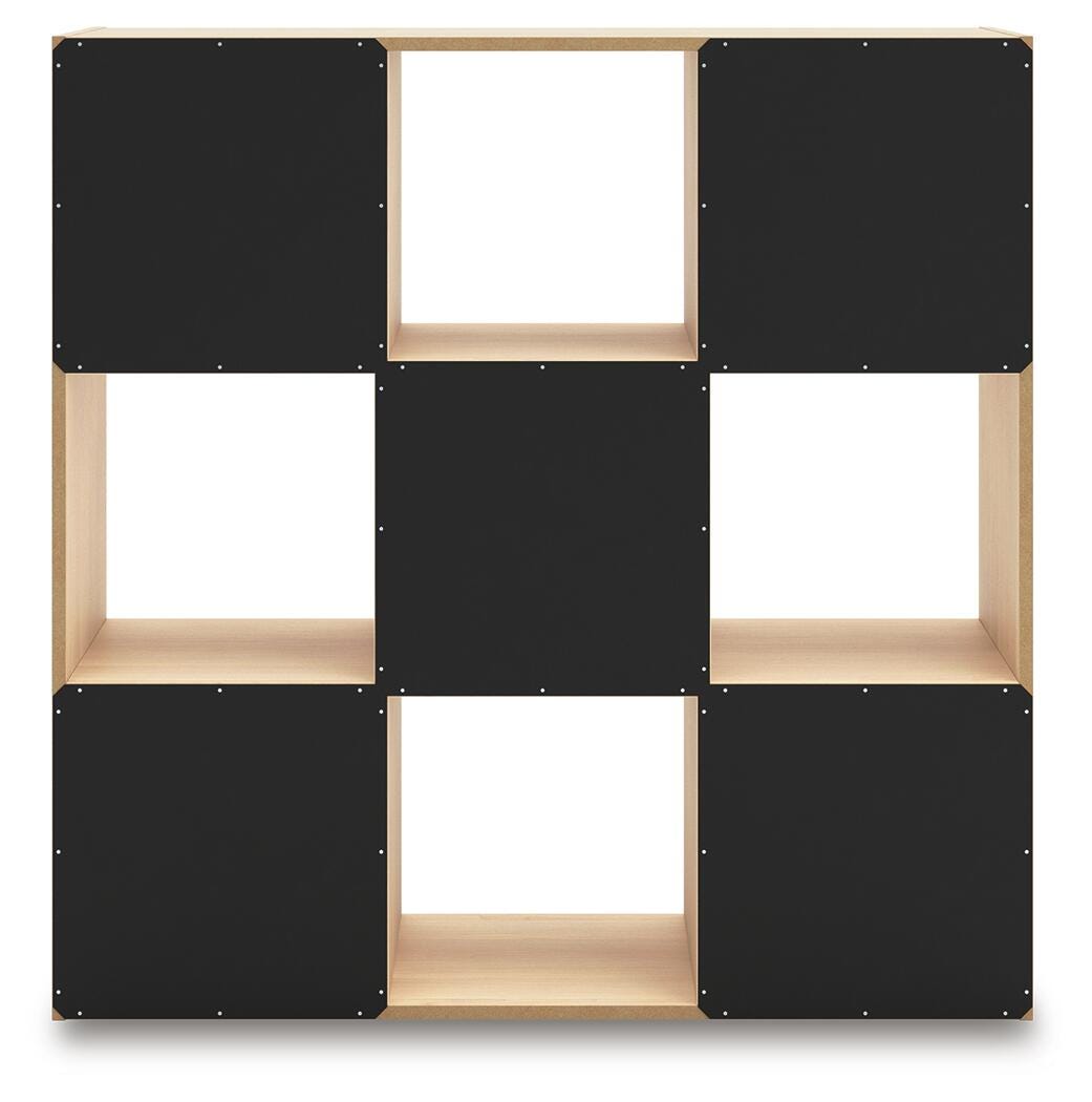 Piperton Nine Cube Organizer in Tan, back view