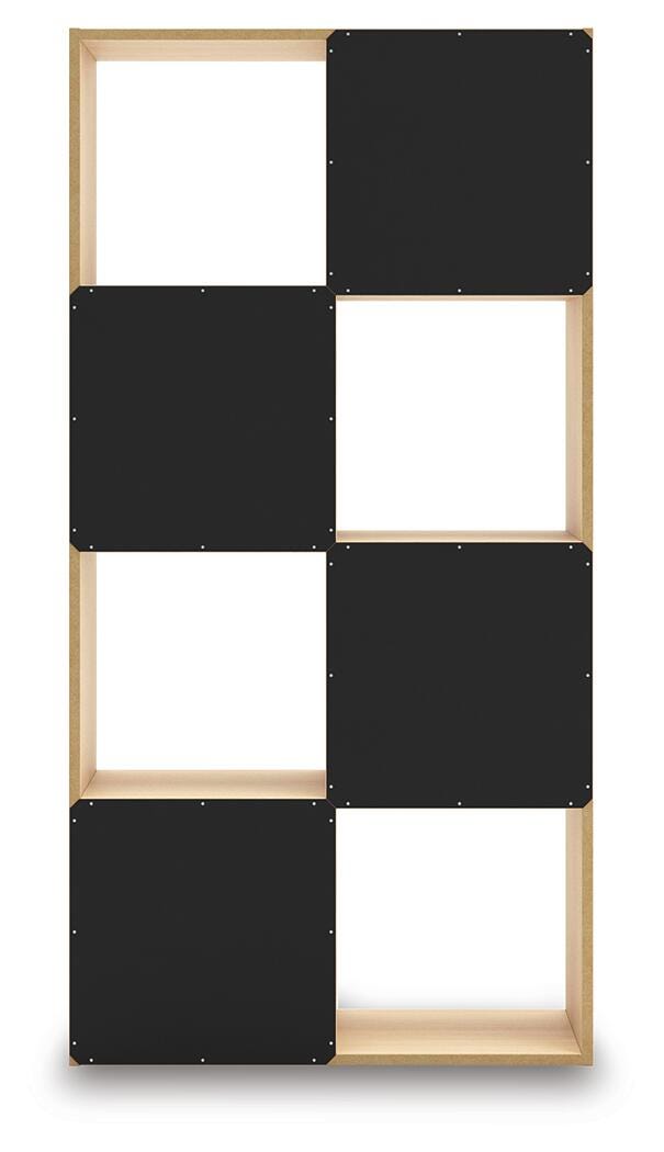 Piperton Eight Cube Organizer in Tan, back view