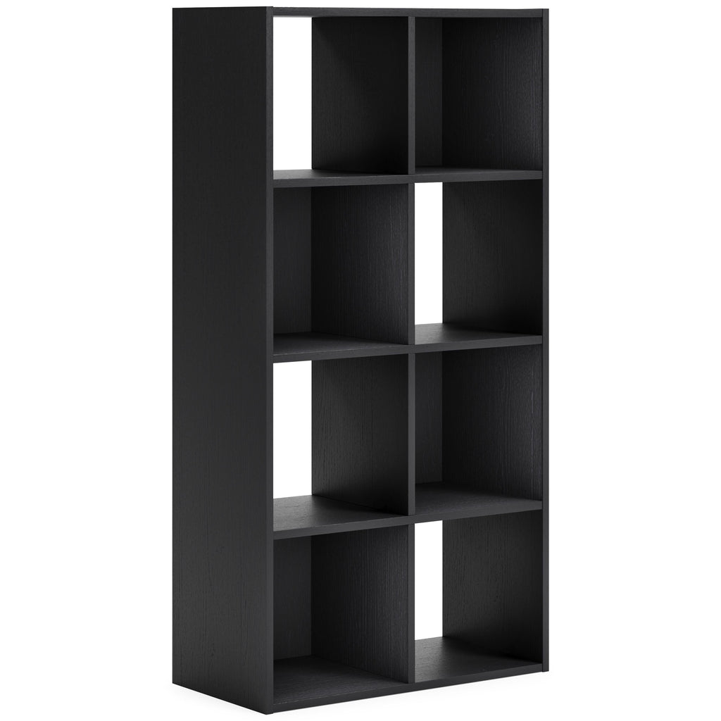 Langdrew Eight Cube Organizer in Black, angle view