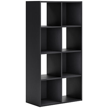 Langdrew Eight Cube Organizer in Black, angle view