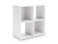 Onita Four Cube Organizer in White, angle view