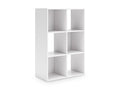 Onita Six Cube Organizer in White, angle view