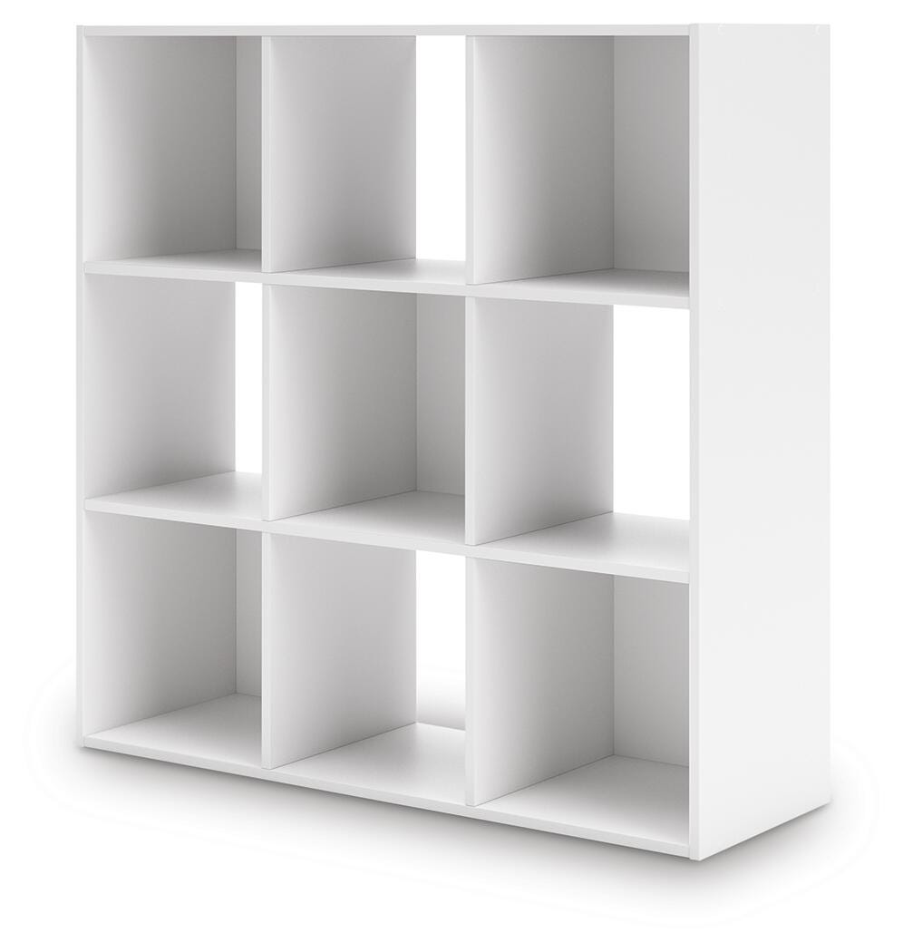 Onita Nine Cube Organizer in White, angle view