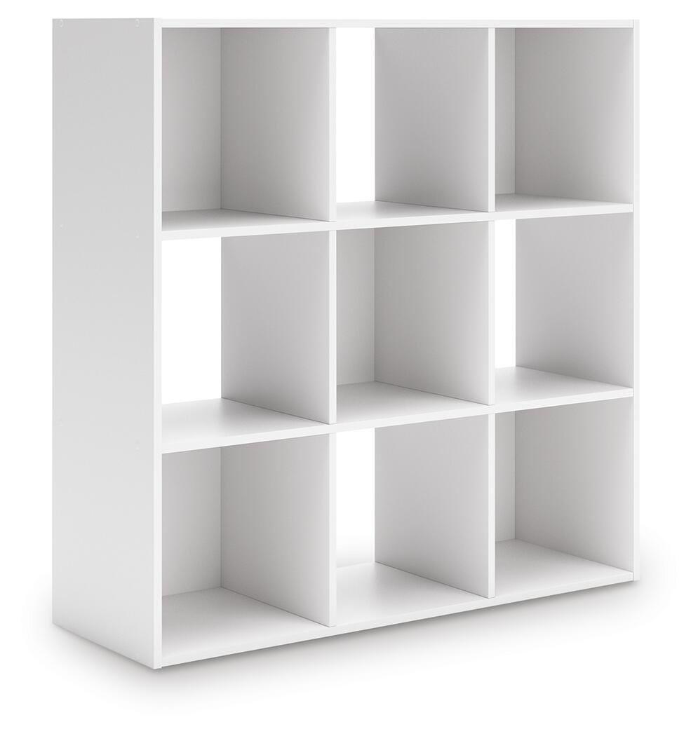 Onita Nine Cube Organizer in White, angle view