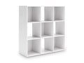 Onita Nine Cube Organizer in White, angle view