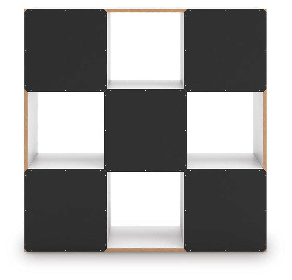 Onita Nine Cube Organizer in White, back view