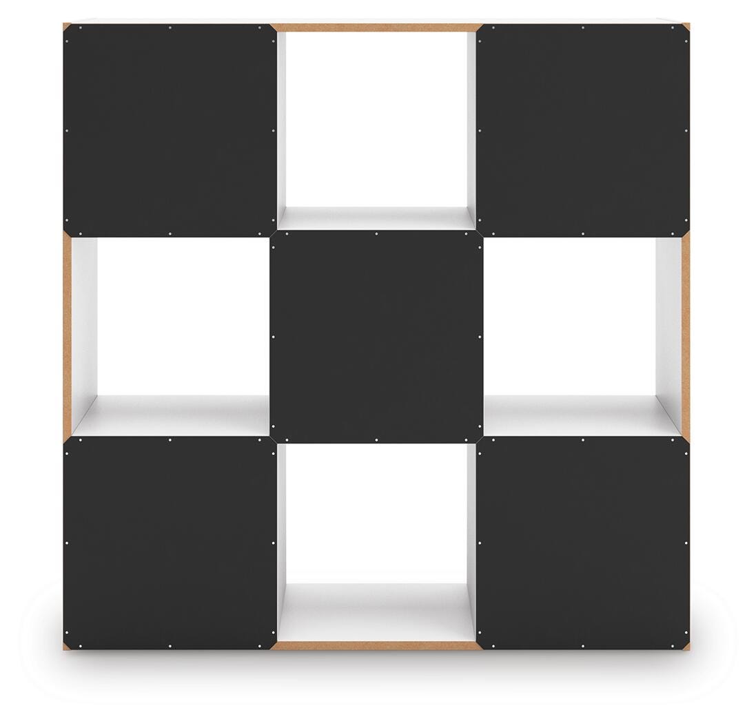 Onita Nine Cube Organizer in White, back view