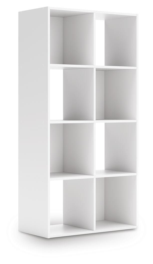Onita Eight Cube Organizer in White, angle view