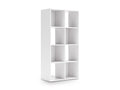 Onita Eight Cube Organizer in White, angle view