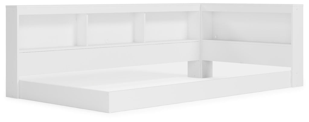 Piperton Twin Bookcase Storage Bed in White, alternate view 4