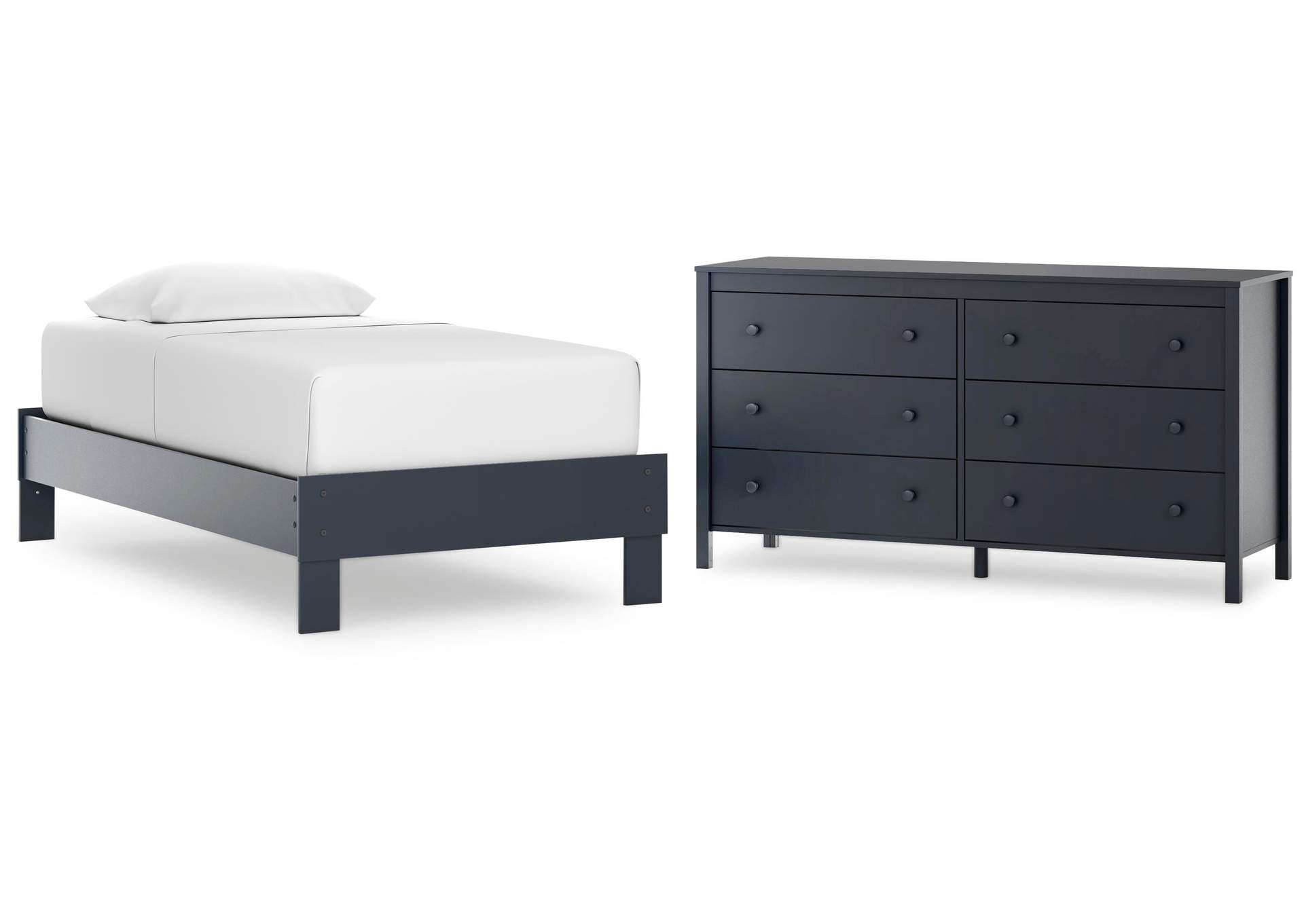 Simmenfort Twin Platform Bed and Dresser