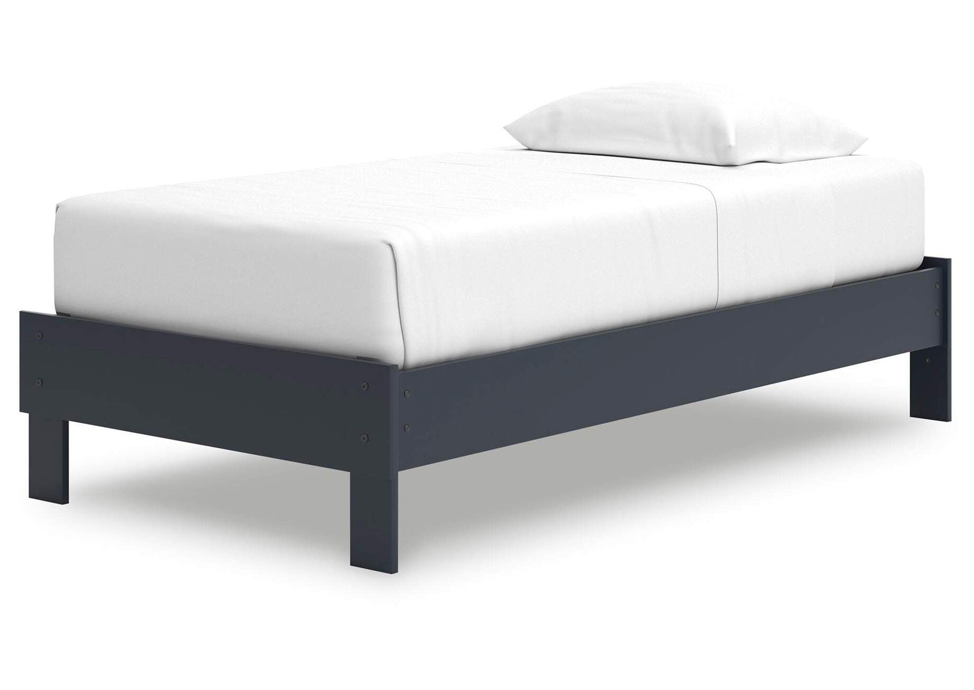 Simmenfort Twin Platform Bed, Dresser and Nightstand angled view