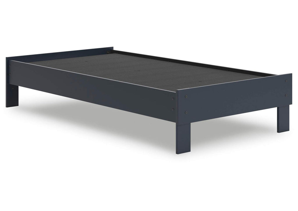 Simmenfort Twin Platform Bed and Dresser angled view