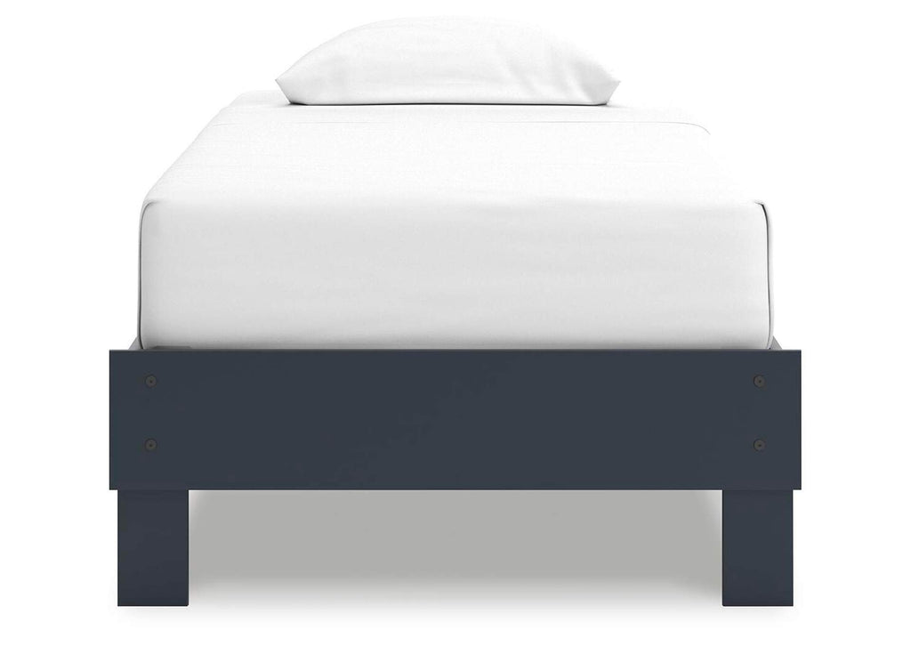 Simmenfort Twin Platform Bed, Dresser, Chest and 2 Nightstands front view