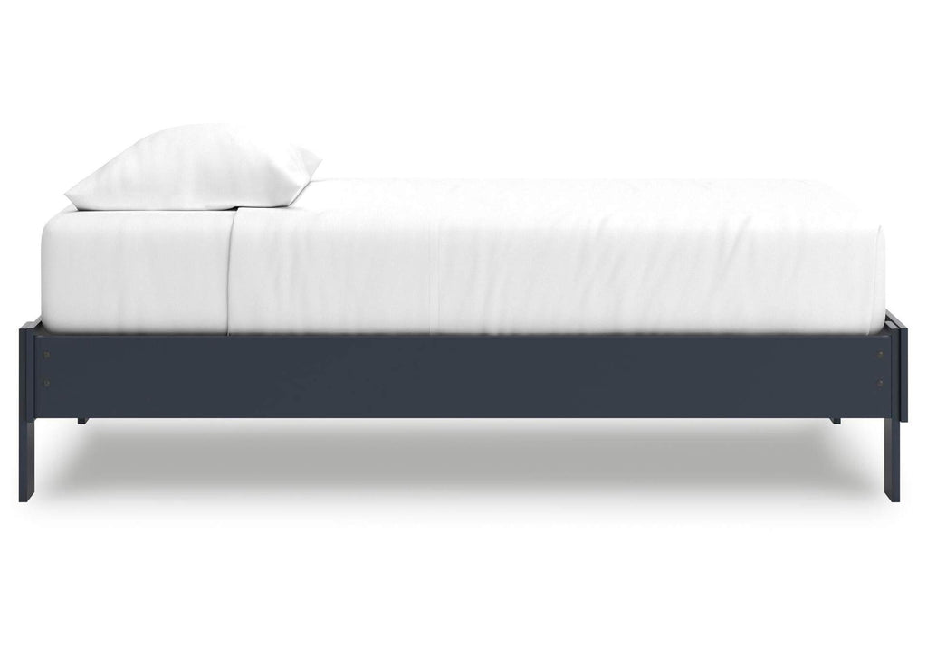 Simmenfort Twin Platform Bed and Dresser side view