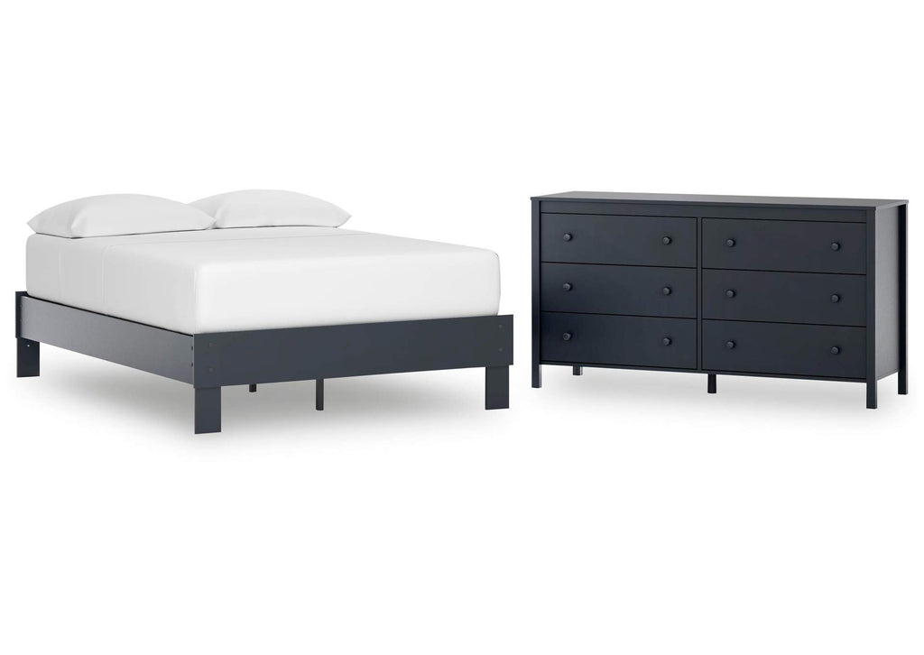 Simmenfort Full Platform Bed and Dresser