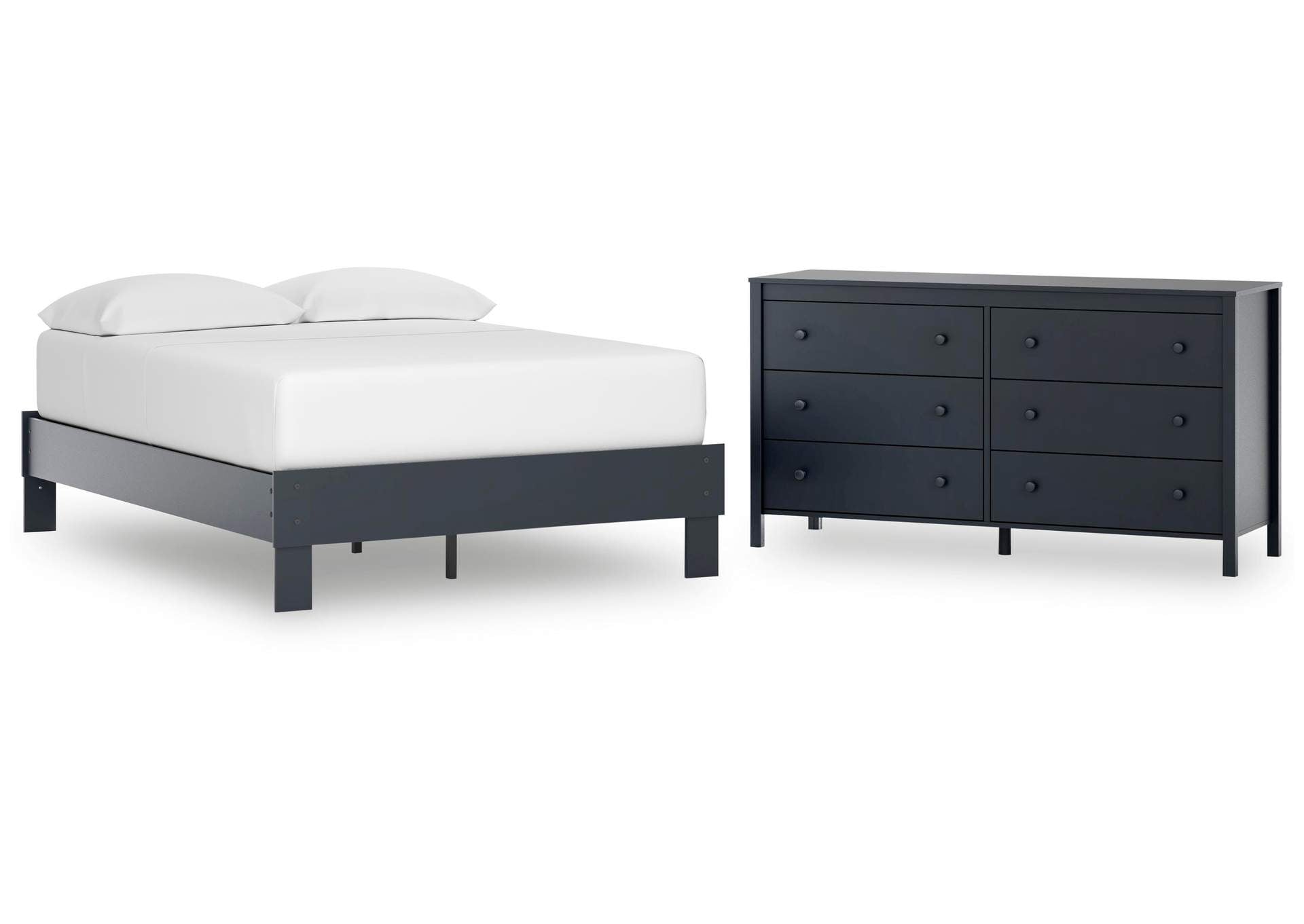 Simmenfort Full Platform Bed and Dresser