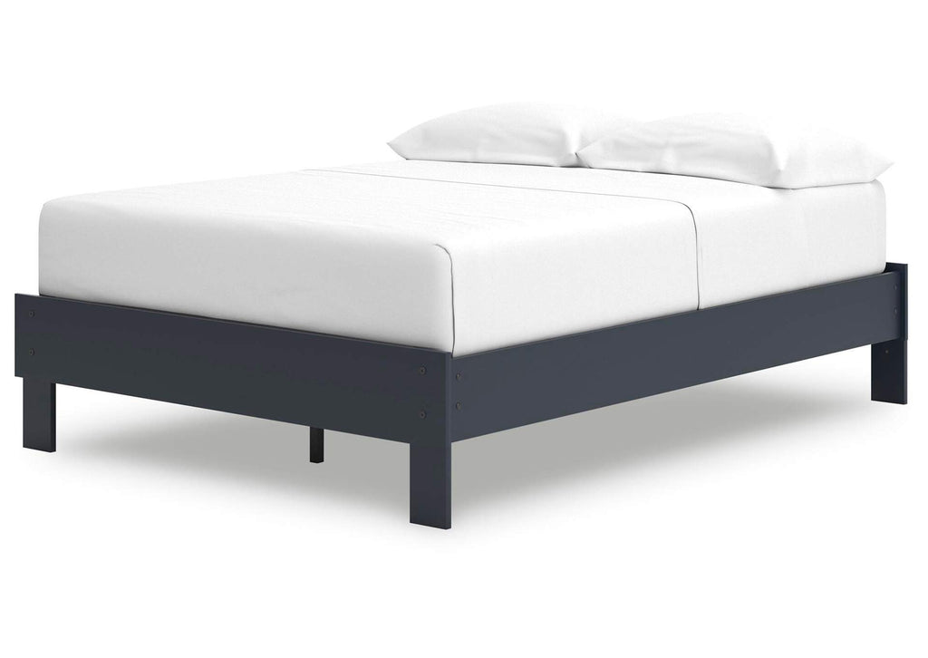 Simmenfort Full Platform Bed, Dresser and 2 Nightstands angled view