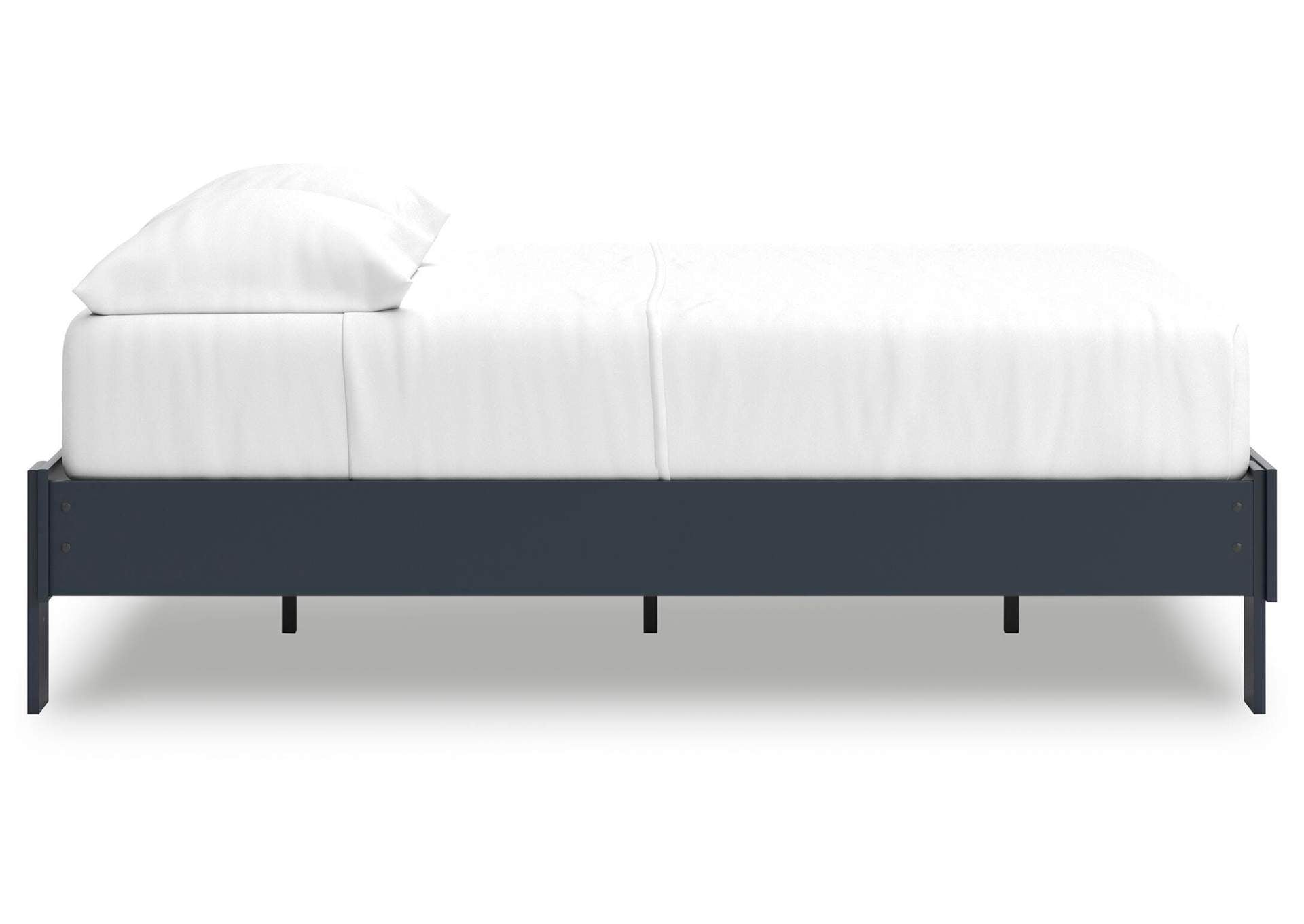 Simmenfort Full Platform Bed, Dresser and 2 Nightstands side view
