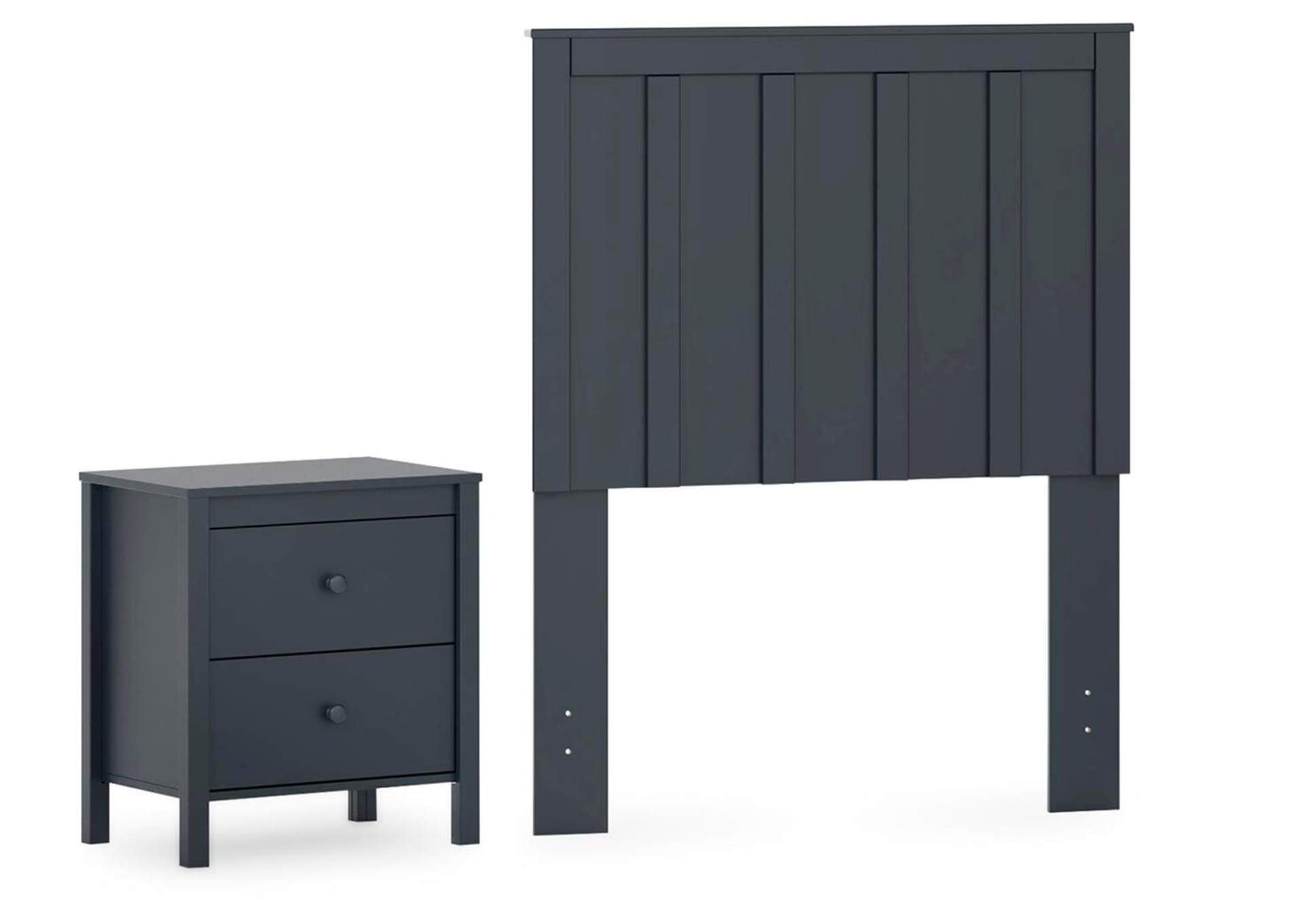 Simmenfort Twin Panel Headboard and Nightstand