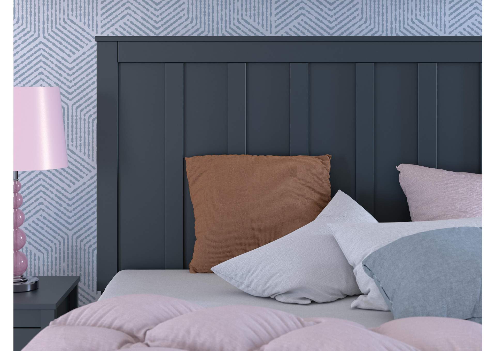 Simmenfort Full Panel Headboard, Dresser and Chest detail