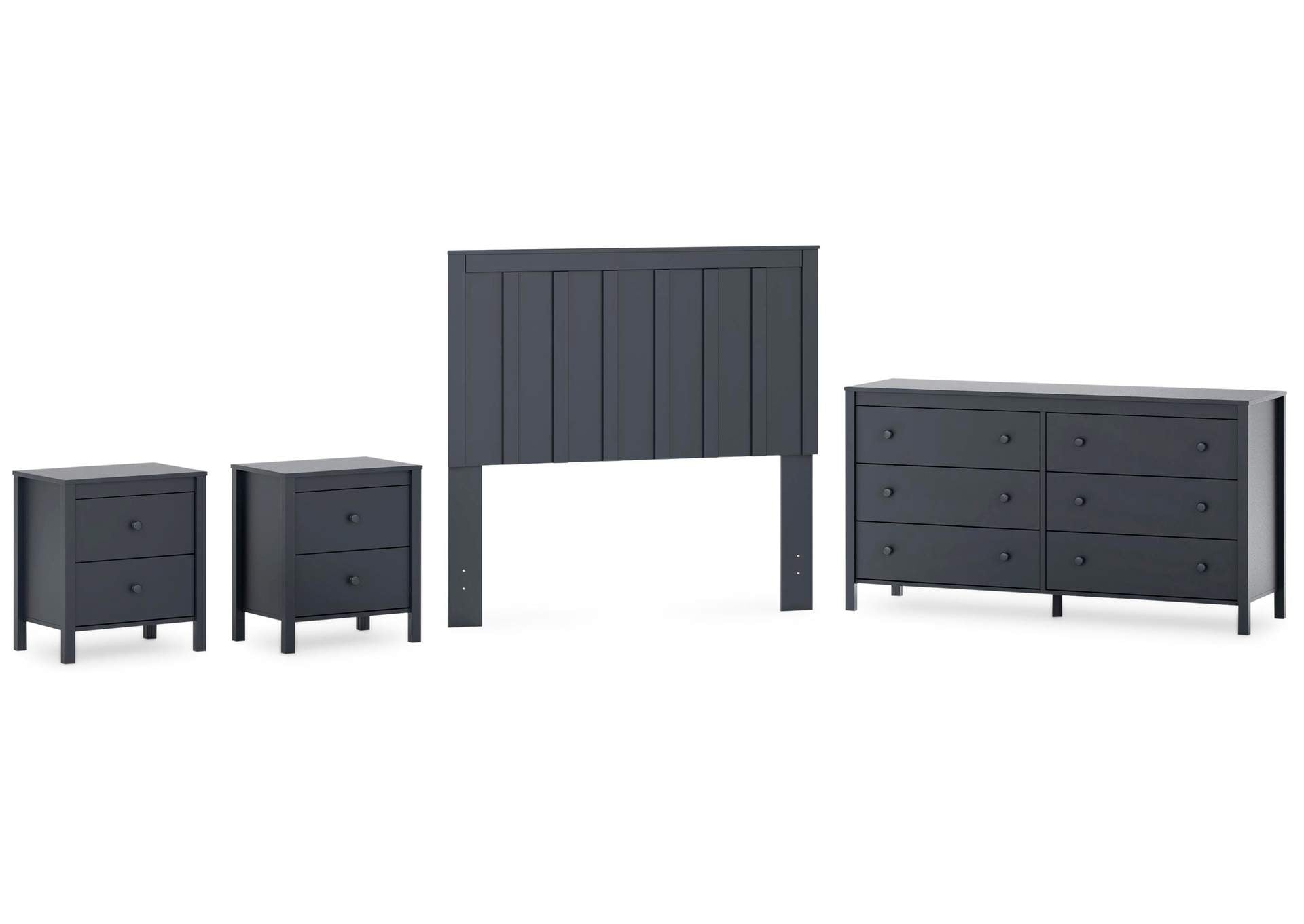 Simmenfort Full Panel Headboard, Dresser and 2 Nightstands
