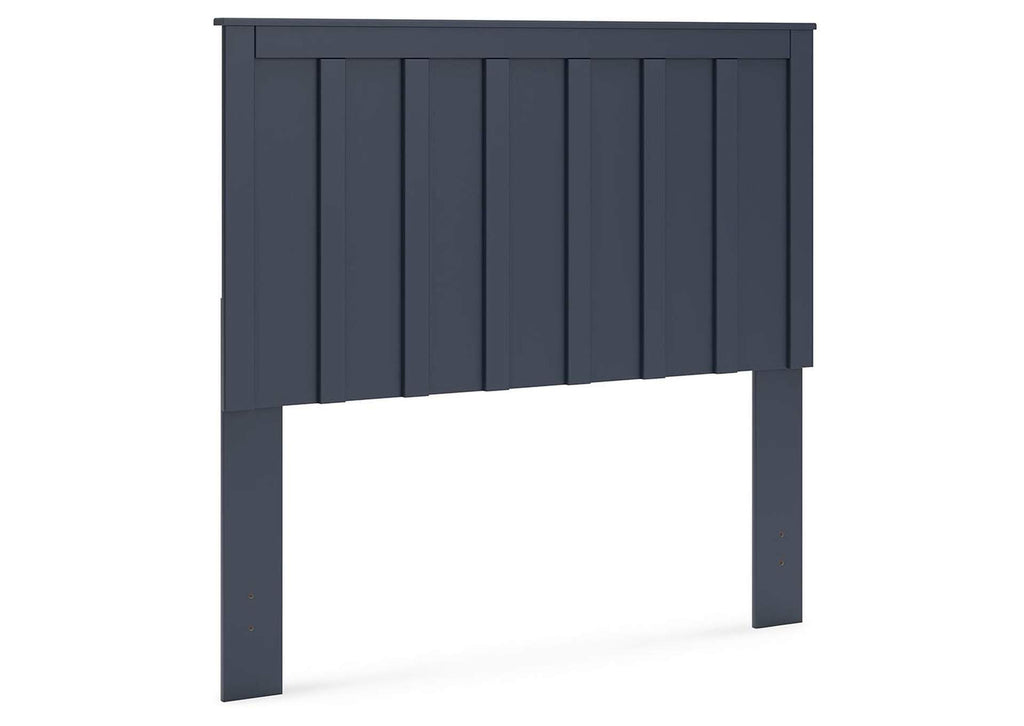 Simmenfort Full Panel Headboard and 2 Nightstands angled view
