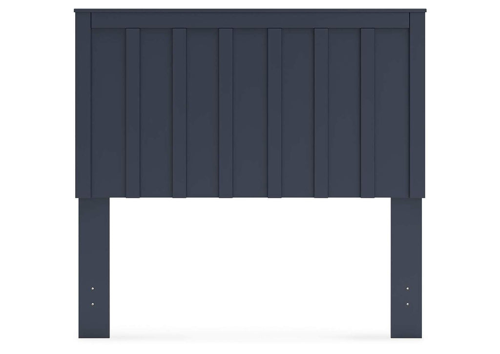 Simmenfort Full Panel Headboard and 2 Nightstands front view