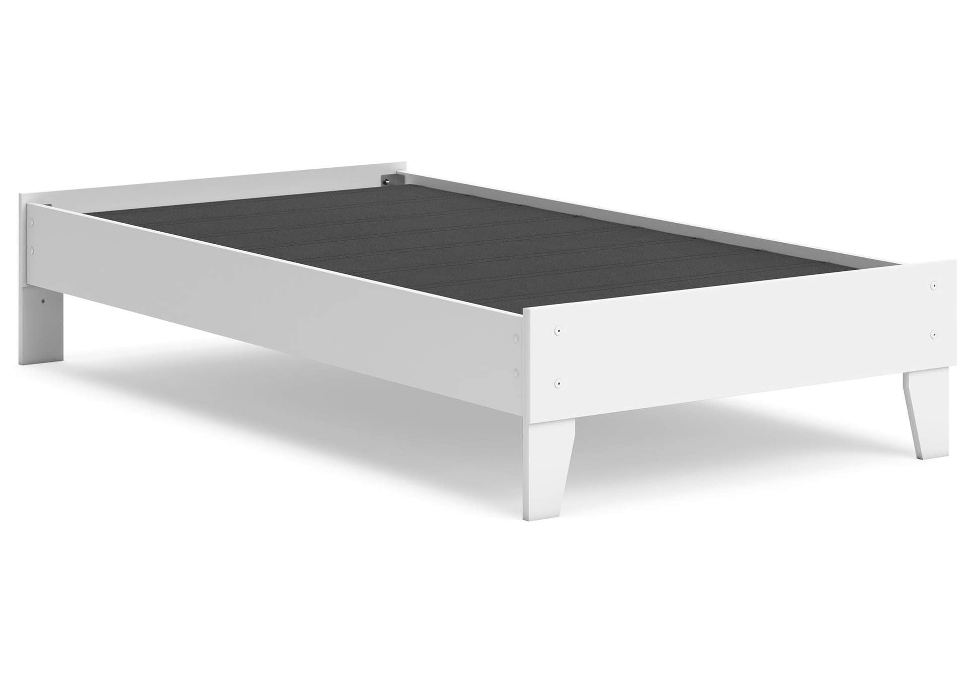 Hallityn Twin Platform Bed, Dresser, Chest and 2 Nightstands angled view