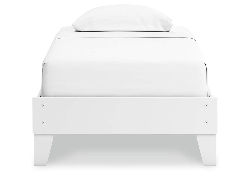 Hallityn Twin Platform Bed, Dresser and Chest front view