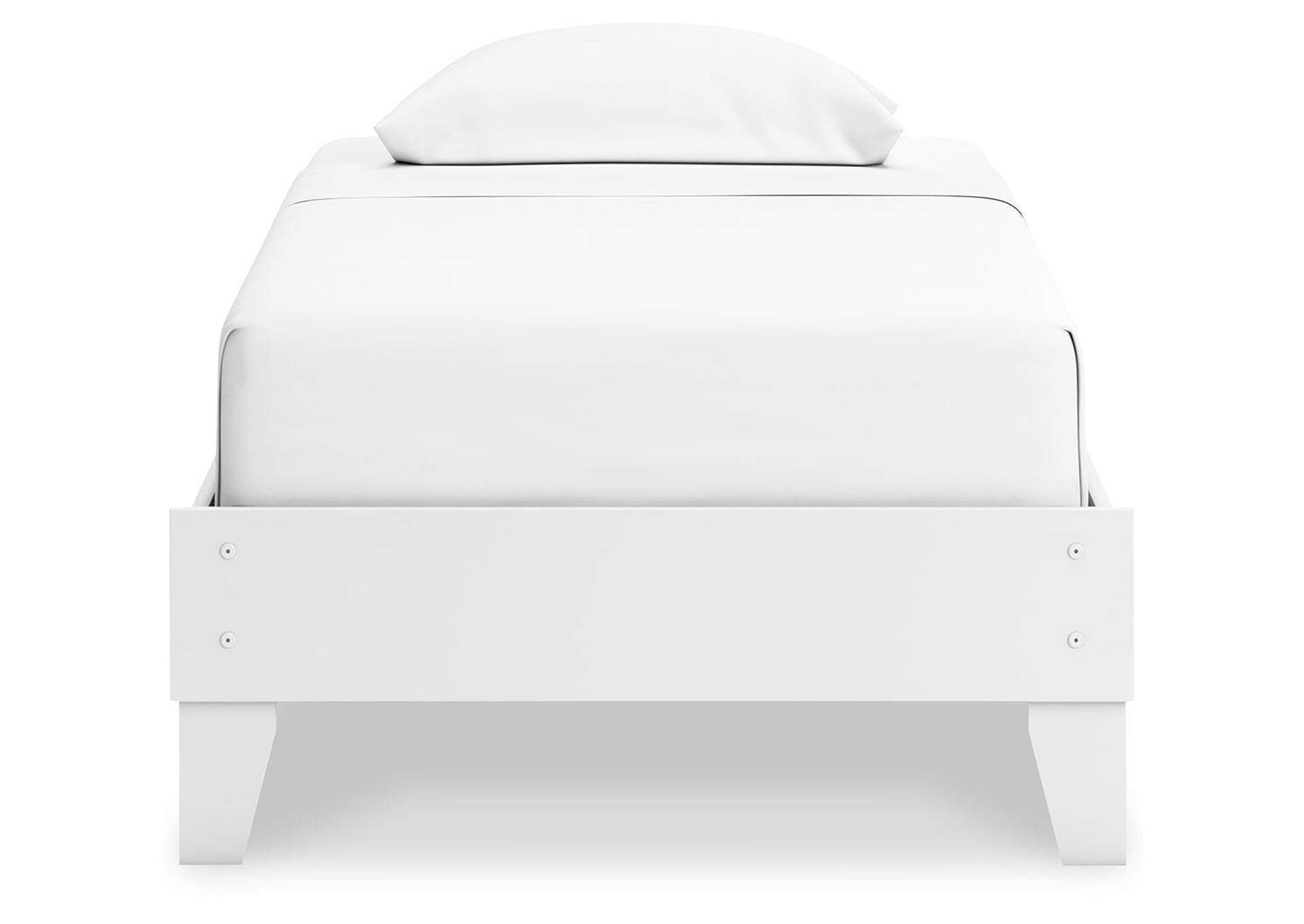 Hallityn Twin Platform Bed, Dresser and Chest front view