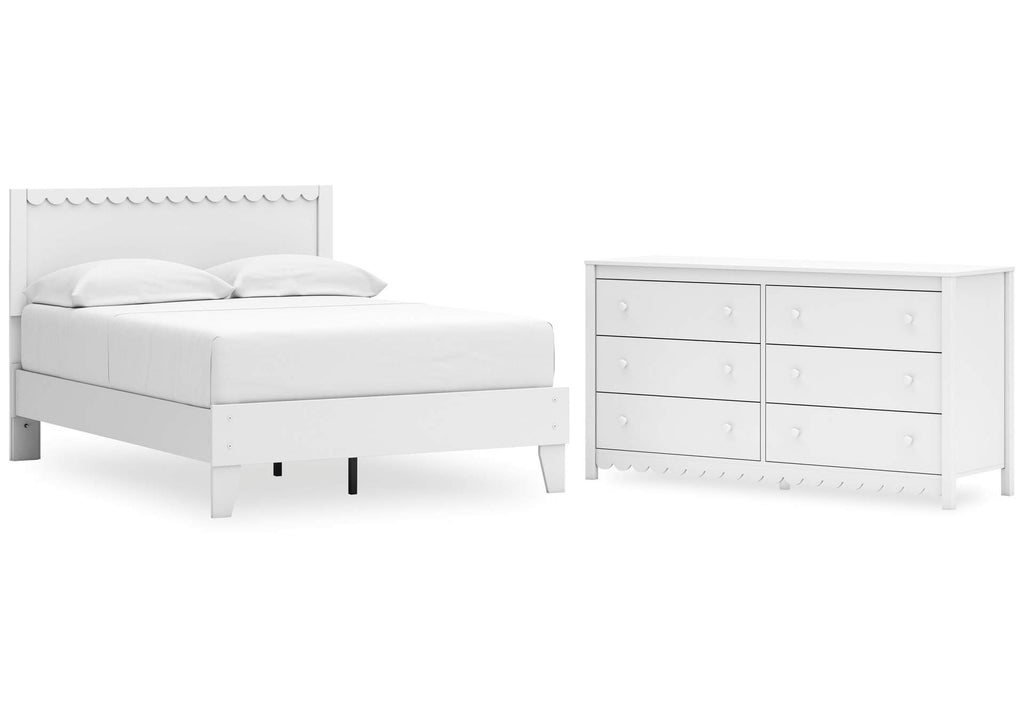 Hallityn Full Panel Platform Bed and Dresser